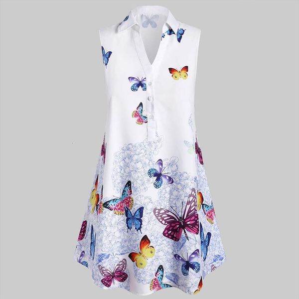 4 casual summer womens dress plus size sleeveless butterfly print office wear blusas mujer, Black;gray
4 casual summer womens dress plus size sleeveless butterfly print office wear blusas mujer, Black;gray