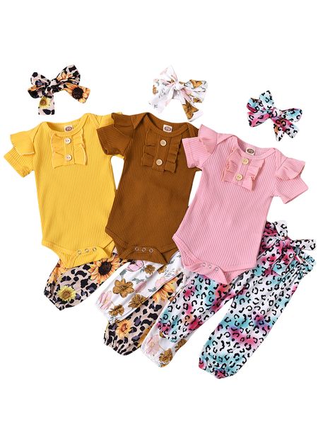 3-24m baby girls 3pcs outfits suits fashion short sleeve solid color ruffle romper floral printed long pant headband sets, Blue
3-24m baby girls 3pcs outfits suits fashion short sleeve solid color ruffle romper floral printed long pant headband sets, Blue