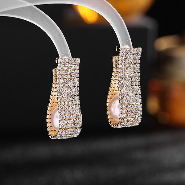 dangle & chandelier europe and america exaggerated pearl cz stone earrings for female gold-plated temperament statement earings fashion jewe, Silver
dangle & chandelier europe and america exaggerated pearl cz stone earrings for female gold-plated temperament statement earings fashion jewe, Silver