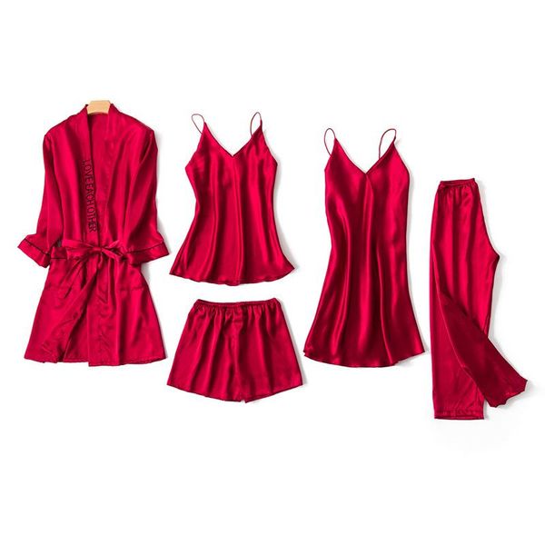 women's sleepwear women silk robes robe lingerie kimono bathrobe elegant plus size home wear female bathrobes suit, Black;red
women's sleepwear women silk robes robe lingerie kimono bathrobe elegant plus size home wear female bathrobes suit, Black;red