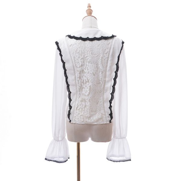 blouses elegant shirts for women peter pan collar flare long sleeve patchwork bowknot chiffon sweet blouses female 2021, White
blouses elegant shirts for women peter pan collar flare long sleeve patchwork bowknot chiffon sweet blouses female 2021, White