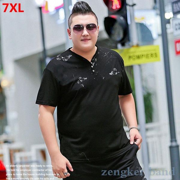 men's t-shirts summer men plus size loose casual short-sleeved t-shirt super extra large v-neck shirt comfortable 54 56 58 60 62, White;black
men's t-shirts summer men plus size loose casual short-sleeved t-shirt super extra large v-neck shirt comfortable 54 56 58 60 62, White;black