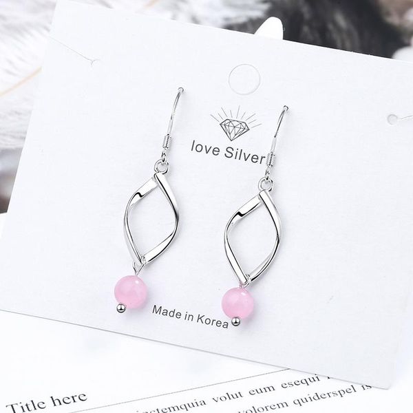 dangle & chandelier exquisite fashion simple twist design pink white opal pendant tassel earrings for women silver color pendientes
dangle & chandelier exquisite fashion simple twist design pink white opal pendant tassel earrings for women silver color pendientes