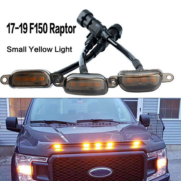 1set/3pcs car grid light small yellow lamp grille middle mesh light suitable for 2017-2019 f150 raptor daytime running lights
1set/3pcs car grid light small yellow lamp grille middle mesh light suitable for 2017-2019 f150 raptor daytime running lights