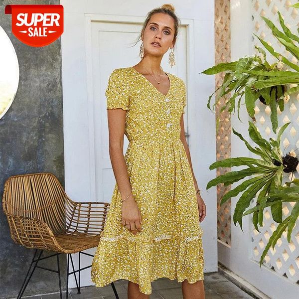 2021 spring new bohemian print dress women casual short sleeve high waist button dress for women slim summer #4u7w, White;black
2021 spring new bohemian print dress women casual short sleeve high waist button dress for women slim summer #4u7w, White;black