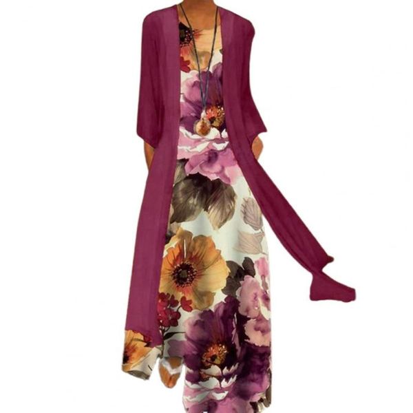 casual dresses 1 set cardigan dress suit floral print o neck long women loose outwear sleeveless large hem ladies spring autumn, Black;gray
casual dresses 1 set cardigan dress suit floral print o neck long women loose outwear sleeveless large hem ladies spring autumn, Black;gray