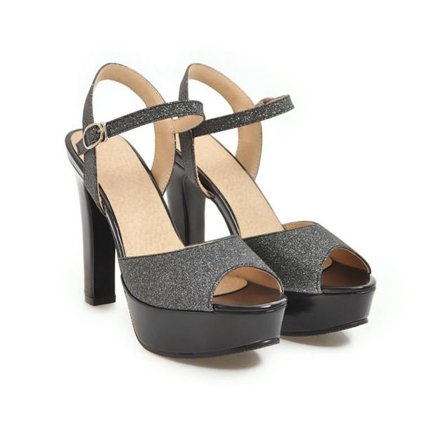 qplyxco year fashion female fish mouth t platform sandals high heels 11.5cm wedding party shoes 34-43 7552-5, Black
qplyxco year fashion female fish mouth t platform sandals high heels 11.5cm wedding party shoes 34-43 7552-5, Black