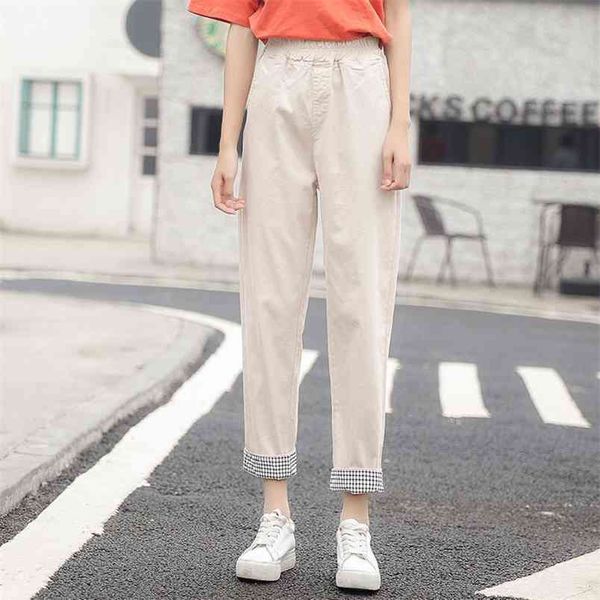 arrival preppy style spring summer elastic waist girl straight pants all-matched casual cotton loose harem s284 210512, Black;white
arrival preppy style spring summer elastic waist girl straight pants all-matched casual cotton loose harem s284 210512, Black;white