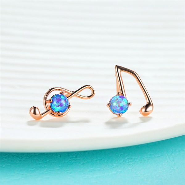 cute female round opal asymmetric earrings rose gold silver color wedding dainty musical note stud for women, Golden;silver
cute female round opal asymmetric earrings rose gold silver color wedding dainty musical note stud for women, Golden;silver