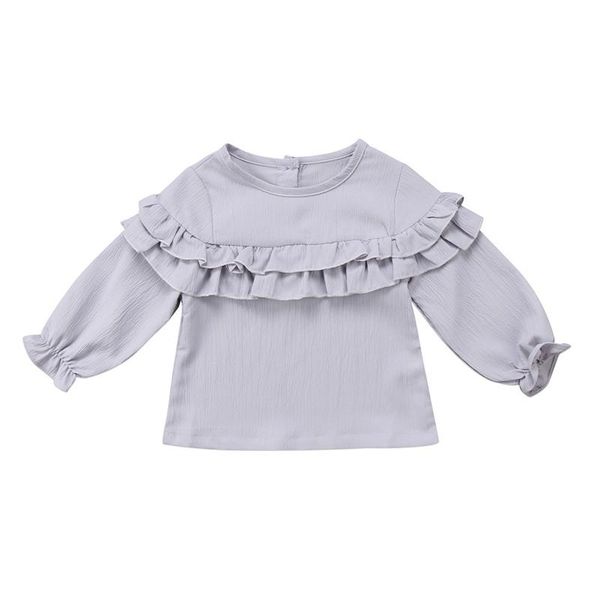 shirts 2021 spring toddler born baby girl kid blouse solid round neck ruffle girls long sleeve shirt, White;black
shirts 2021 spring toddler born baby girl kid blouse solid round neck ruffle girls long sleeve shirt, White;black