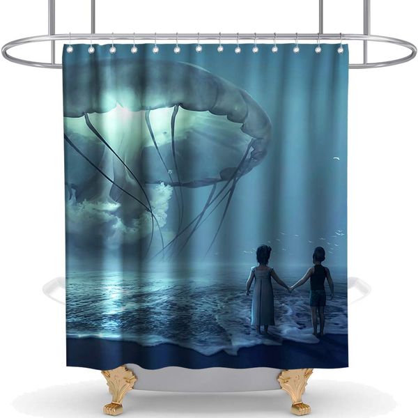 jellyfish shower curtain jellyfish cloth fabric oil ocean bathroom decor set with hooks waterproof washable 72 x 72 inches blue
jellyfish shower curtain jellyfish cloth fabric oil ocean bathroom decor set with hooks waterproof washable 72 x 72 inches blue