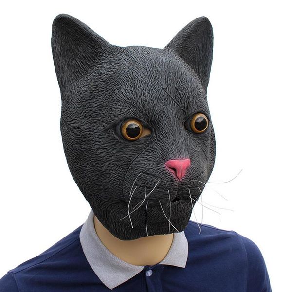 party masks halloween carnival animal headgear black cat mask latex cosplay costume props high quality
party masks halloween carnival animal headgear black cat mask latex cosplay costume props high quality