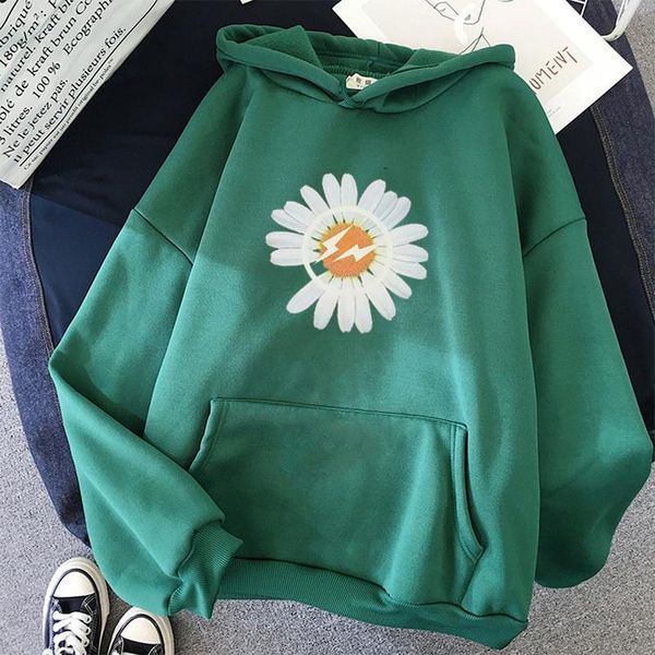 women's hoodies & sweatshirts hoodie women white sunflower print pattern pullover long-sleeved korean loose casual all-match oversized, Black
women's hoodies & sweatshirts hoodie women white sunflower print pattern pullover long-sleeved korean loose casual all-match oversized, Black