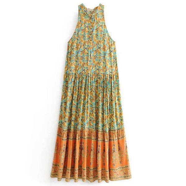 womens boho maxi floral dress 2021 summer casual beach holiday elegant sleeveless party vintage female long vestidos dresses, Black;gray
womens boho maxi floral dress 2021 summer casual beach holiday elegant sleeveless party vintage female long vestidos dresses, Black;gray