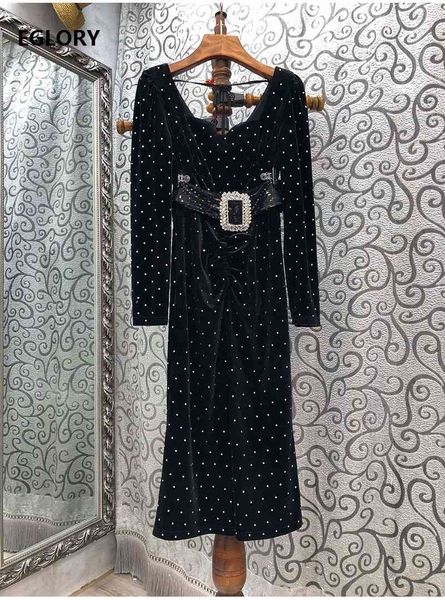 dresses veet spring fashion evening party women square collar crystal beading belt deco long sleeve, Black;gray
dresses veet spring fashion evening party women square collar crystal beading belt deco long sleeve, Black;gray