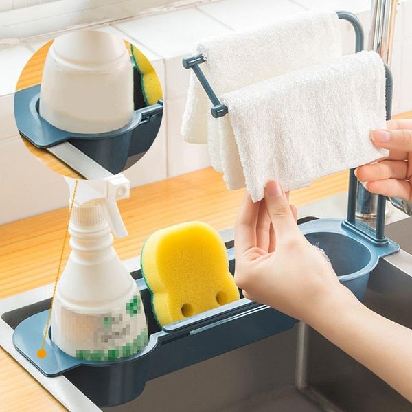 kitchen storage & organization retractable and removable sink rack with towel bar supplies sponge pot washing brush drain basket
kitchen storage & organization retractable and removable sink rack with towel bar supplies sponge pot washing brush drain basket