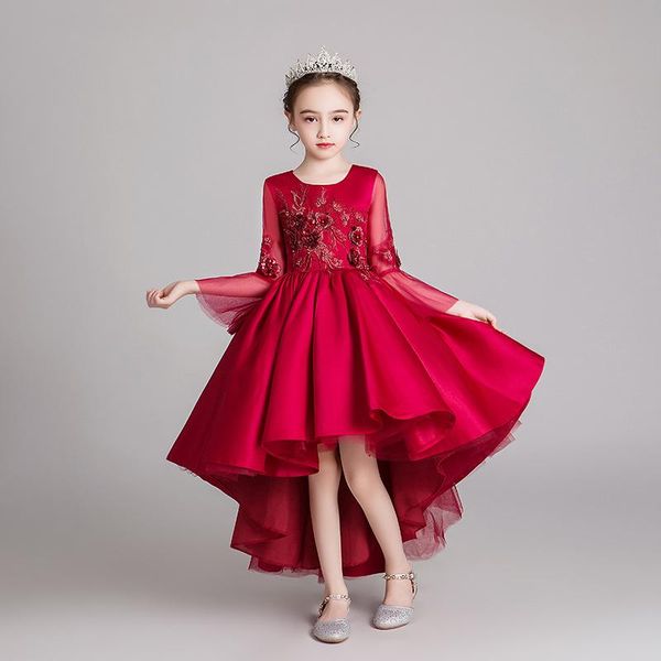 children red princess prom girls dress elegant exquisite appliques beading kids evening dresses for party ethnic clothing
children red princess prom girls dress elegant exquisite appliques beading kids evening dresses for party ethnic clothing