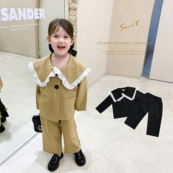 clothing sets girls' two-piece suit 2021 fashionable autumn children's sailor collar lapel fashion, White
clothing sets girls' two-piece suit 2021 fashionable autumn children's sailor collar lapel fashion, White