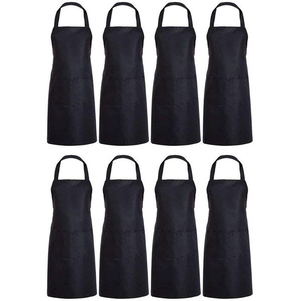 aprons 8 pack bib bulk - black commercial apron with 2 pockets for kitchen crafting bbq drawing cooking
aprons 8 pack bib bulk - black commercial apron with 2 pockets for kitchen crafting bbq drawing cooking