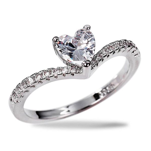 wedding rings fashionable heart women silver color cz simple bridal marriage proposal fine anniversary gift, Slivery;golden
wedding rings fashionable heart women silver color cz simple bridal marriage proposal fine anniversary gift, Slivery;golden