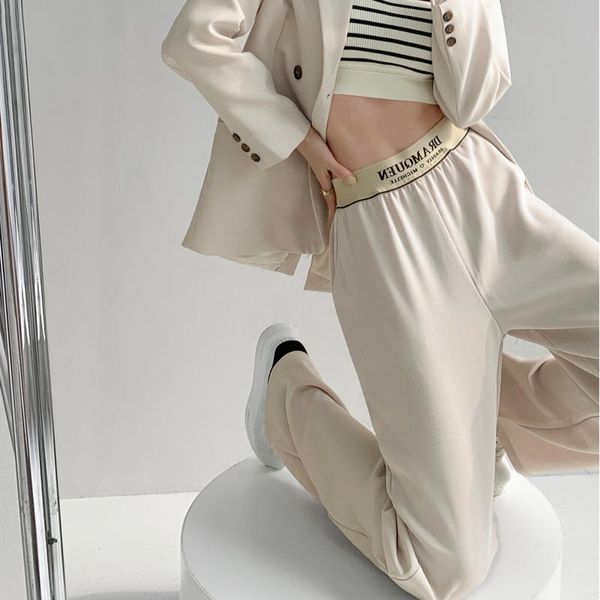 women's pants & capris womengaga fashion letter printing elastic waist suit autumn 2022 casual loose straight floor mopping 8zf6, Black;white
women's pants & capris womengaga fashion letter printing elastic waist suit autumn 2022 casual loose straight floor mopping 8zf6, Black;white