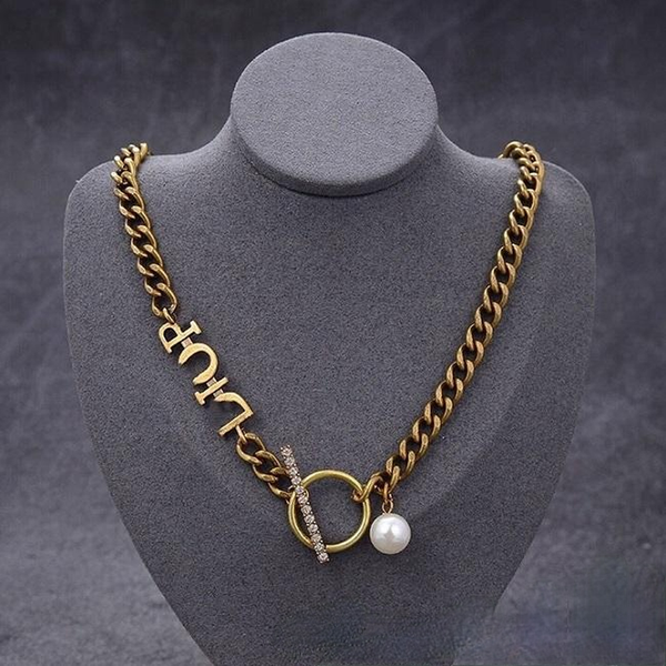 luxury designer jewelry women necklaces gold necklace with pearl letter stamps brass material hip hop fashion jewelry, Silver
luxury designer jewelry women necklaces gold necklace with pearl letter stamps brass material hip hop fashion jewelry, Silver