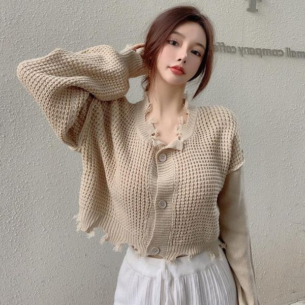 women's knits & tees tassel v-neck hollow out knit cardigans 2021 pure color single-breasted long sleeve spring autumn sweaters, White
women's knits & tees tassel v-neck hollow out knit cardigans 2021 pure color single-breasted long sleeve spring autumn sweaters, White