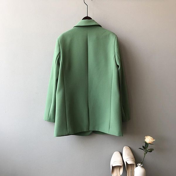 down turn 2021 blazer collar long sleeve vintage casaco feminino suit for women elegant coat outerwear women's suits & blazers, White;black
down turn 2021 blazer collar long sleeve vintage casaco feminino suit for women elegant coat outerwear women's suits & blazers, White;black