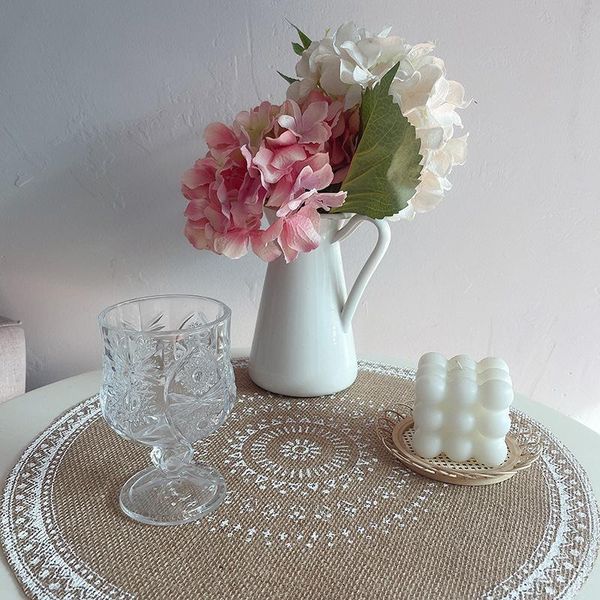 mats & pads round 38cm nordic style non-slip kitchen placemat cotton linen embroidery pad dish coffee cup table mat home decor 51001
mats & pads round 38cm nordic style non-slip kitchen placemat cotton linen embroidery pad dish coffee cup table mat home decor 51001