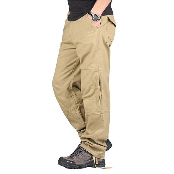 men's pants men nice casual loose multi pocket military long trousers for camo joggers plus size 31-51, Black
men's pants men nice casual loose multi pocket military long trousers for camo joggers plus size 31-51, Black