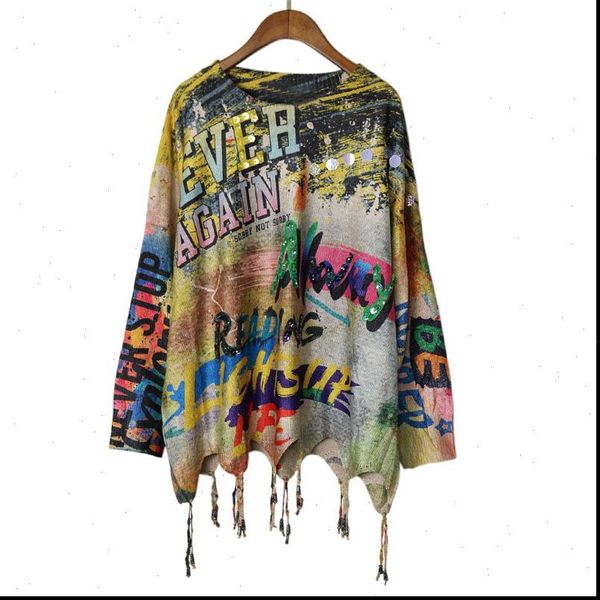 gold print harajuku plus size womens sweater knit sequined long sleeve graffiti vintage casual korean jumper autumn lt843s30, White;black
gold print harajuku plus size womens sweater knit sequined long sleeve graffiti vintage casual korean jumper autumn lt843s30, White;black
