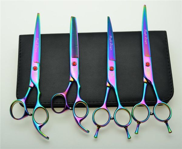 hair scissors 4pcs suit 7'' 19.5cm colorized professional hairdressing cutting shears + thinning up/down curved z3002c
hair scissors 4pcs suit 7'' 19.5cm colorized professional hairdressing cutting shears + thinning up/down curved z3002c