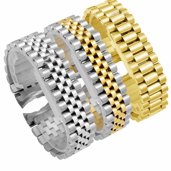 watch bands solid stainless steel strap 13 17 20 silver golden men's and women's bracelet replacemet metal belt for rx accessories, Black;brown
watch bands solid stainless steel strap 13 17 20 silver golden men's and women's bracelet replacemet metal belt for rx accessories, Black;brown