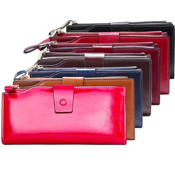 wallets rfid genuine leather wallet women long clutch purses female luxury layer cowhide phone ladies money purse, Red;black
wallets rfid genuine leather wallet women long clutch purses female luxury layer cowhide phone ladies money purse, Red;black