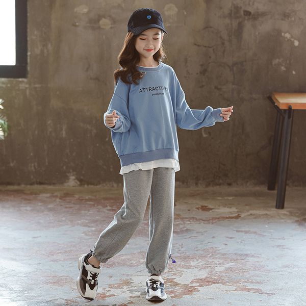 girls sweatshirts +pant 2pcs kids cotton spring autumn classic tracksuits performance teenagers children sets outfi, White
girls sweatshirts +pant 2pcs kids cotton spring autumn classic tracksuits performance teenagers children sets outfi, White