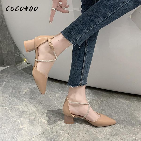 dress shoes women's spring 2021 wild fashion fairy pointed shallow middle-heeled korean trend thick heels, Black
dress shoes women's spring 2021 wild fashion fairy pointed shallow middle-heeled korean trend thick heels, Black