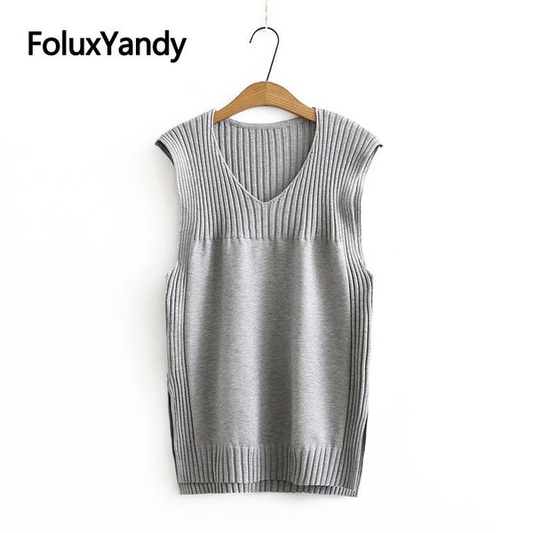 plus size t-shirt sleeveless sweater v-neck loose casual women's autumn spring pullovers gray blue black kkfy4927
plus size t-shirt sleeveless sweater v-neck loose casual women's autumn spring pullovers gray blue black kkfy4927