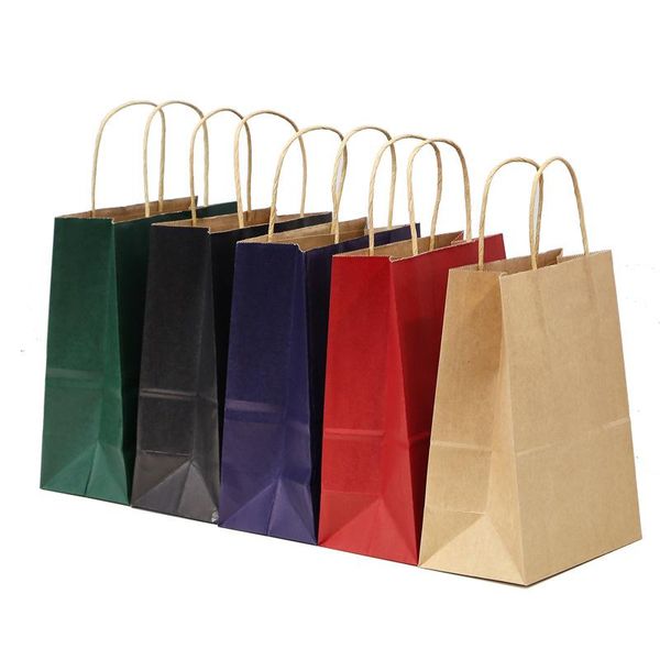 gift wrap 30pcs color kraft paper bag with handle wedding party fashionable clothes gifts multifunction birthday bags
gift wrap 30pcs color kraft paper bag with handle wedding party fashionable clothes gifts multifunction birthday bags