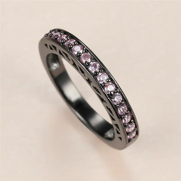 wedding rings cute female pink crystal stone ring luxury 14kt black gold for women simple round zircon thin engagement, Slivery;golden
wedding rings cute female pink crystal stone ring luxury 14kt black gold for women simple round zircon thin engagement, Slivery;golden