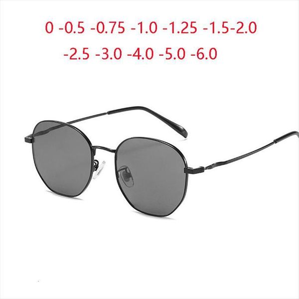 Metal Polygon Myopia Sunglasses Finished Women Vintage Gray Lens Short Sight Diopter 0 0.5 1.0 1.5 2.0 To 6.0, White;black
Metal Polygon Myopia Sunglasses Finished Women Vintage Gray Lens Short Sight Diopter 0 0.5 1.0 1.5 2.0 To 6.0, White;black