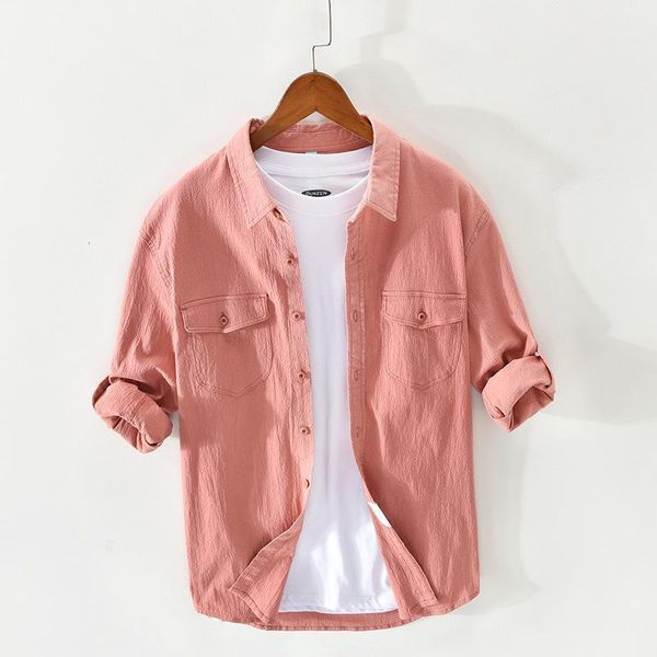 men's casual shirts korean fashion solid color cotton shirt jacket for men spring autumn long sleeve turn down collar handsome, White;black
men's casual shirts korean fashion solid color cotton shirt jacket for men spring autumn long sleeve turn down collar handsome, White;black