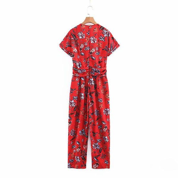 women's jumpsuits & rompers 2021 summer european and american fashion retro print v-neck slimming jumpsuit trousers tight, Black;white
women's jumpsuits & rompers 2021 summer european and american fashion retro print v-neck slimming jumpsuit trousers tight, Black;white