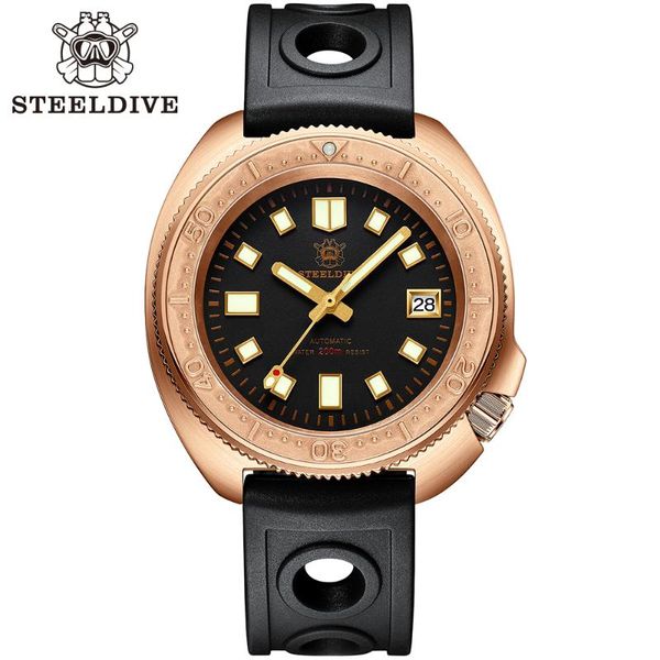 wristwatches steeldive cusn8 bronze watch automatic mechanical men nh35 sapphire crystal 200m waterproof luminous watches, Slivery;brown
wristwatches steeldive cusn8 bronze watch automatic mechanical men nh35 sapphire crystal 200m waterproof luminous watches, Slivery;brown
