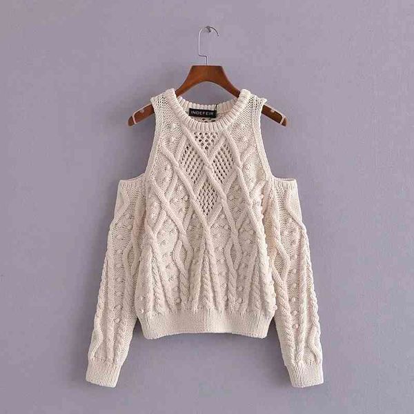 elegant hollow out shoulderless women sweater spring autumn pullover round neck winter loose knit long sleeve 210521, White;black
elegant hollow out shoulderless women sweater spring autumn pullover round neck winter loose knit long sleeve 210521, White;black