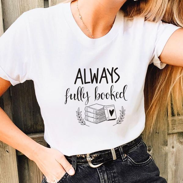 women's t-shirt always fully booked 100%cotton printed t shirt mom life teacher casual o-neck short sleeve gift for, White
women's t-shirt always fully booked 100%cotton printed t shirt mom life teacher casual o-neck short sleeve gift for, White