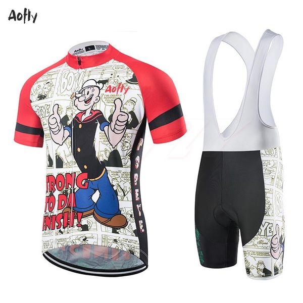 racing sets aofly cycling jersey suit men's short-sleeved mtb clothing ropa ciclismo team popeye spinach bike clothes, Black;blue
racing sets aofly cycling jersey suit men's short-sleeved mtb clothing ropa ciclismo team popeye spinach bike clothes, Black;blue
