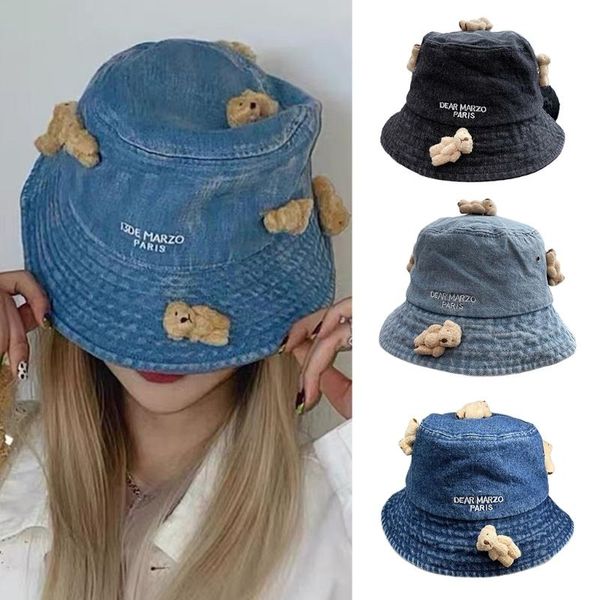 wide brim hats summer bucket outdoor fisherman sun hat trendy funny for men women with bear accessory jeans made, Blue;gray
wide brim hats summer bucket outdoor fisherman sun hat trendy funny for men women with bear accessory jeans made, Blue;gray