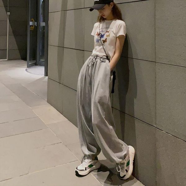 gray sweatpants autumn baggy fashion womens pants oversize sports balck trousers female joggers streetwear, Black;white
gray sweatpants autumn baggy fashion womens pants oversize sports balck trousers female joggers streetwear, Black;white