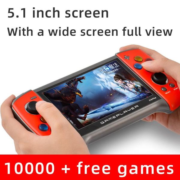 gamepad x19 plus handheld retro game console 5.1-inch large screen supports for ps1 gbc md nostalgic gba controllers & joysticks
gamepad x19 plus handheld retro game console 5.1-inch large screen supports for ps1 gbc md nostalgic gba controllers & joysticks