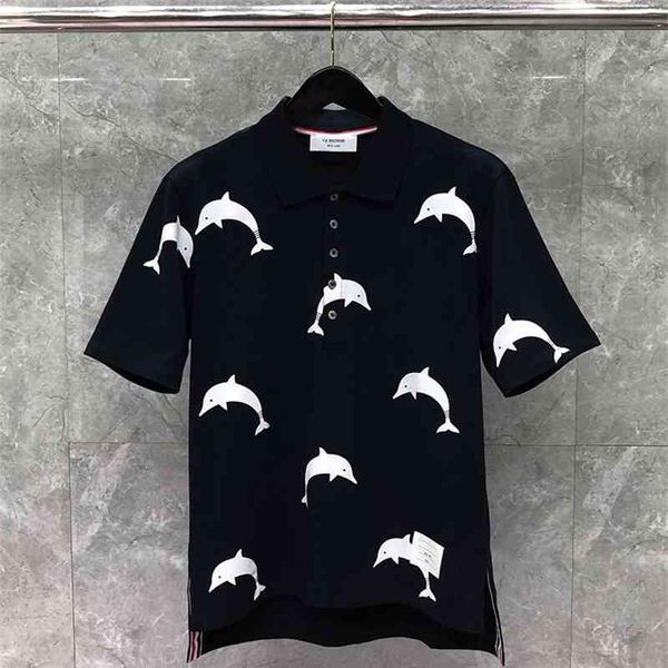 t shirt fashion tb thom brand shirts men women casual slim cotton shirt summer short sleeve dolphin pattern polo clothing, White;black
t shirt fashion tb thom brand shirts men women casual slim cotton shirt summer short sleeve dolphin pattern polo clothing, White;black